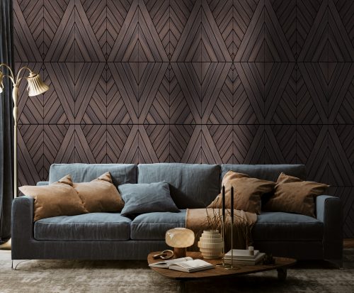 Diamond Wood Veneer Wall Panel